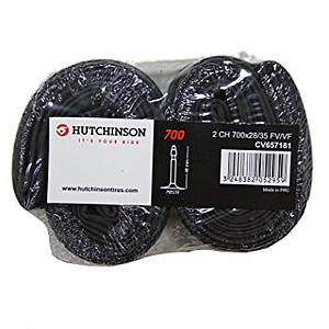 HUTCHINSON SCHRADER VALVE 32mm GRAVEL TUBE 37-50 (TWIN PACK PRICE)