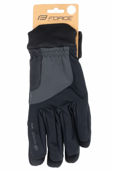 FORCE X82 WINTER GLOVES BLACK L