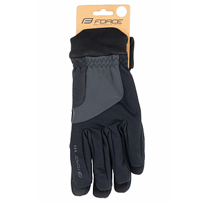 FORCE X82 WINTER GLOVES BLACK XL