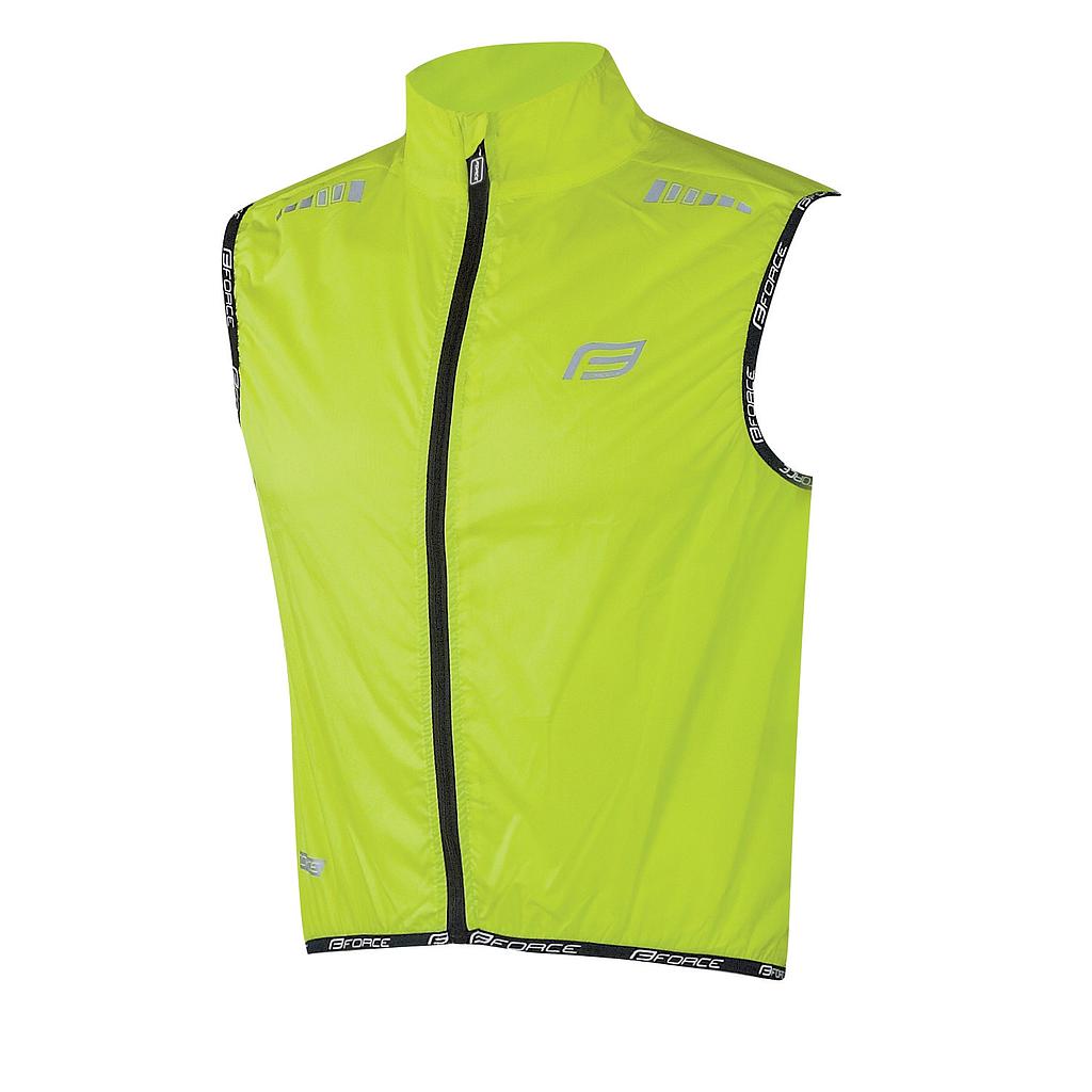 FORCE V48 WINDPROOF GILET/VEST, FLUO S