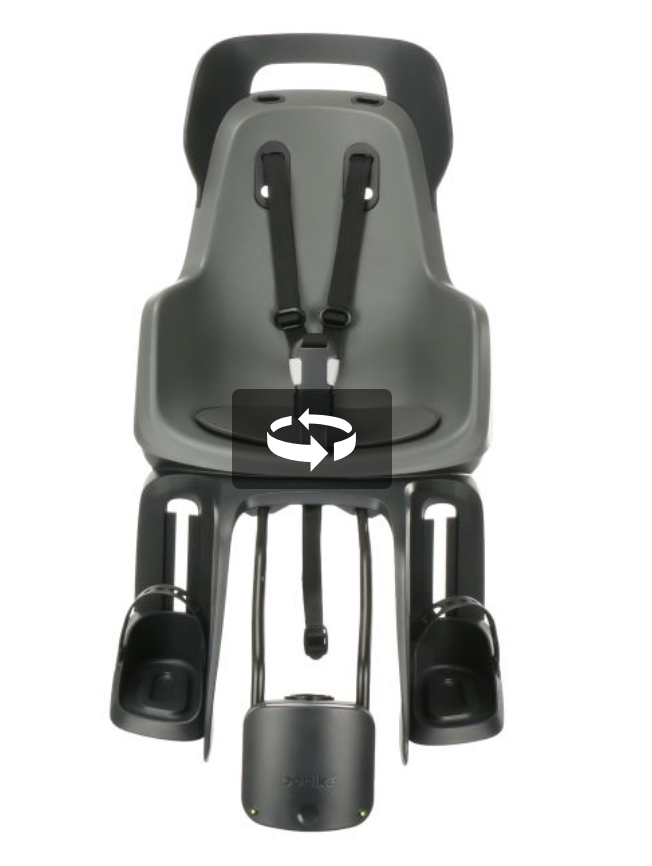Bobike GO MAXI FRAME FITTING CHILDSEAT URBAN BLACK