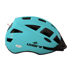 VOLARE TEAL HELMET WITH LIGHT  M (54-58)