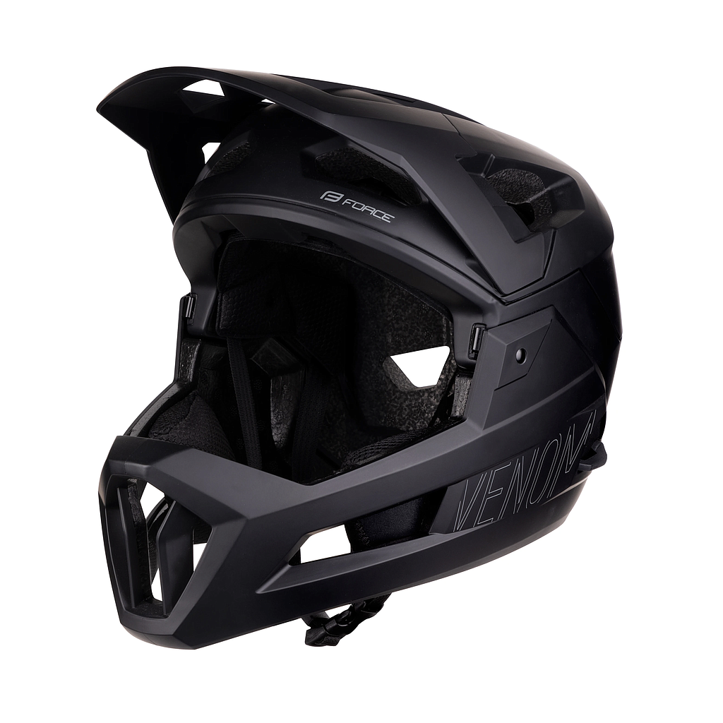 **FORCE VENOM DOWNHILL HELMET S-M(55-58) BLACK