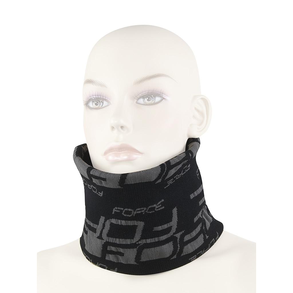 **FORCE MULTIFUNCTIONAL SCARF WINTER, BLACK-GREY,UNI