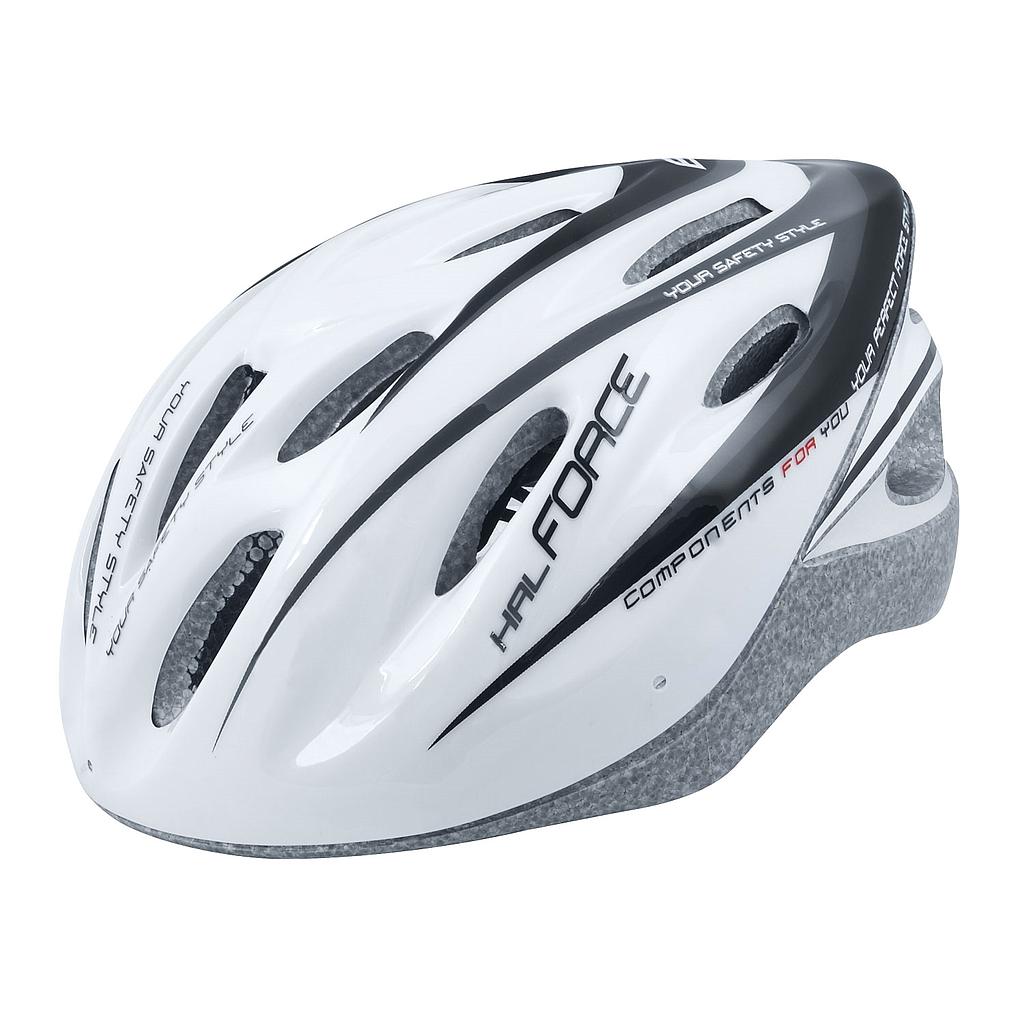 FORCE HAL HELMET, WHITE-BLACK L - XL