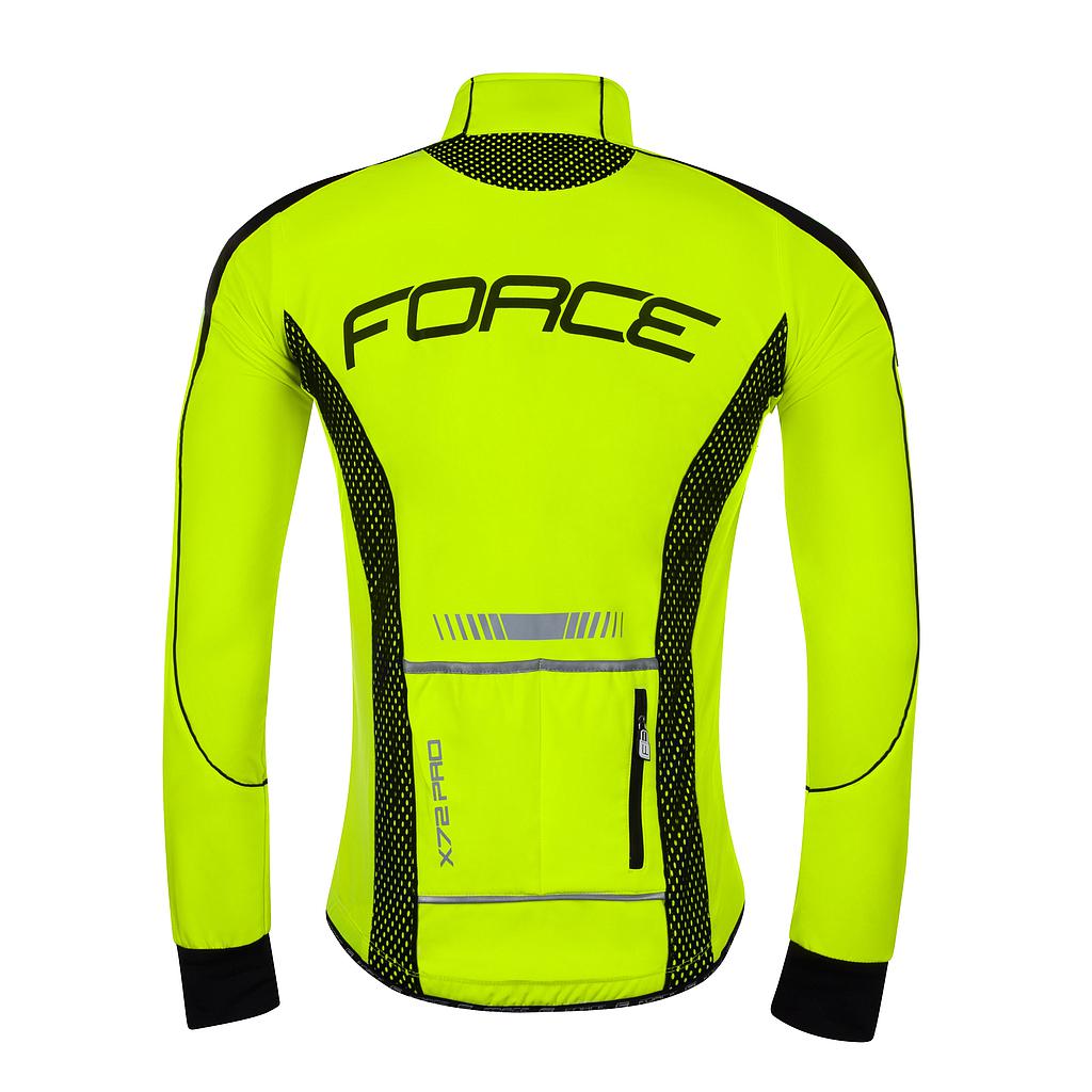 JACKET FORCE X72 PRO16 SOFTSHELL MAN,FLUO-BLACKXXL