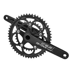 FORCE ROAD CHAINSET & B/B UNIT C9.5+ AL 50/34T 175MM, BLACK MATT