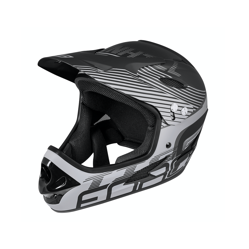 **FORCE TIGER DOWNHILL HELMET BLACK MATT L-XL