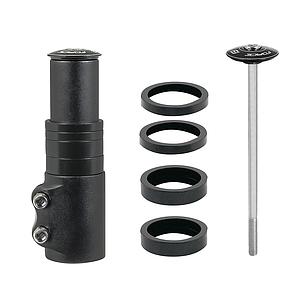 FORCE STEM RISER, REDUCTION FORK ADAPTER 1 1/8'' BLK